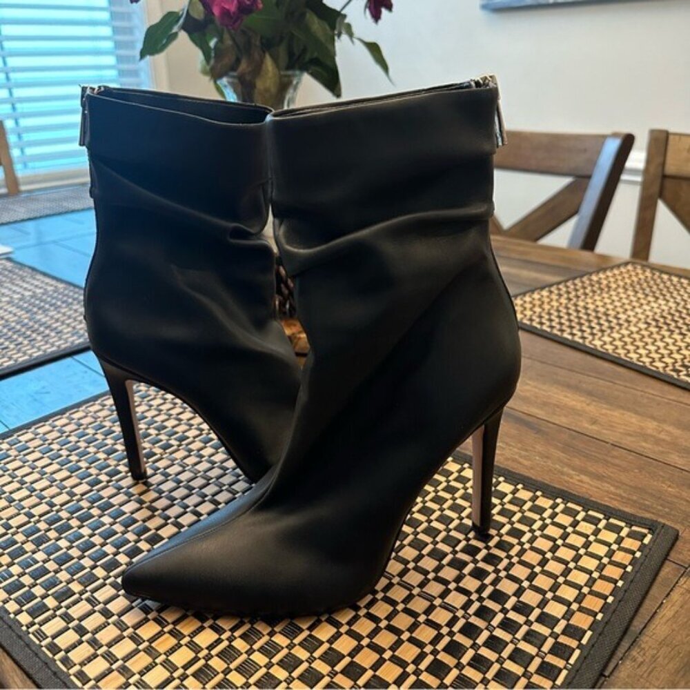 Jessica Simpson Women's Lesley Slouchy Pointy Toe Dress Booties Black Size 7 1/2 - Picture 2 of 12
